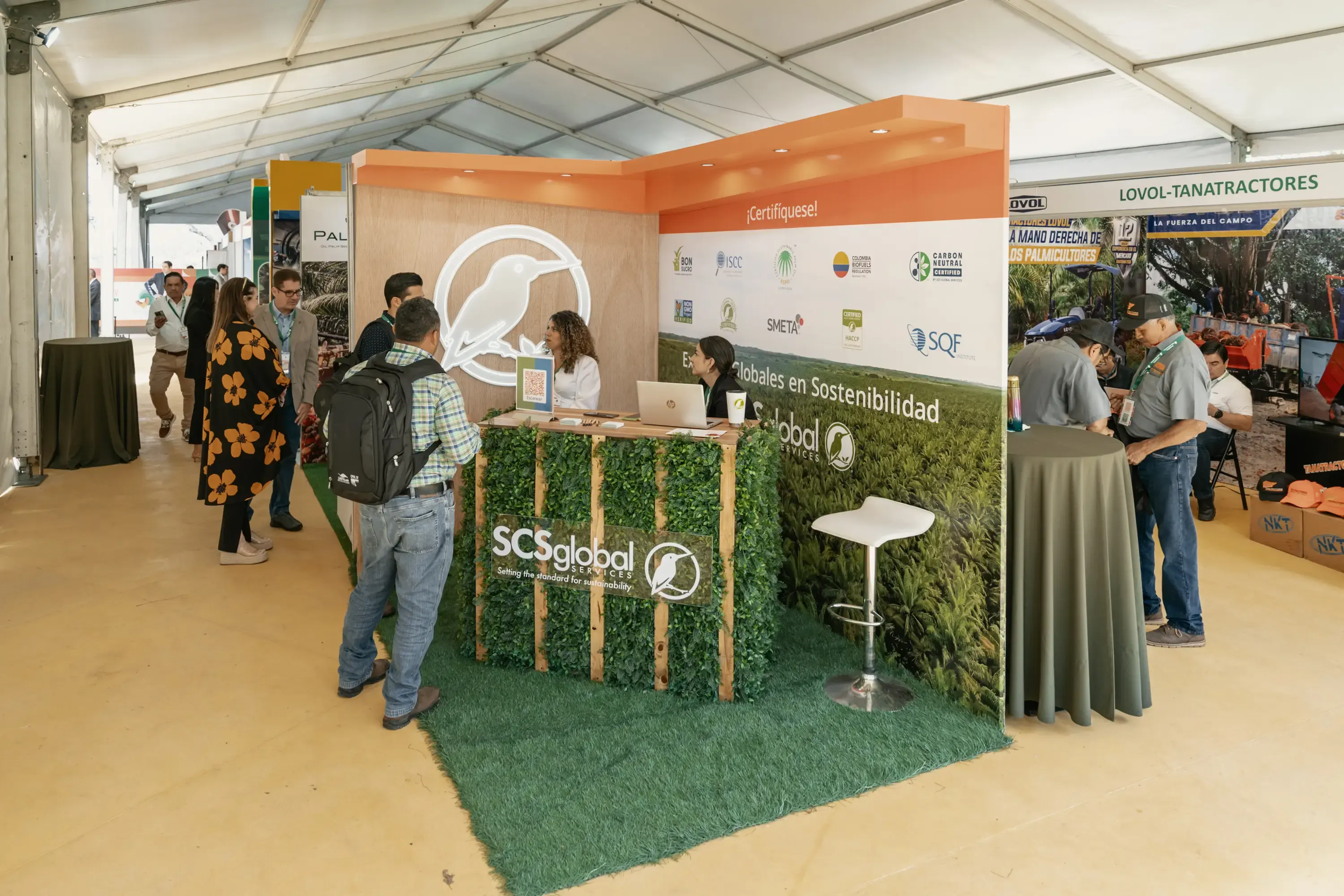 Estand de proveedor en la EXPO CPAL.