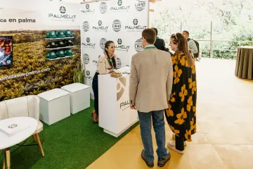 Montaje de estand para presentar soluciones al sector palmicultor.